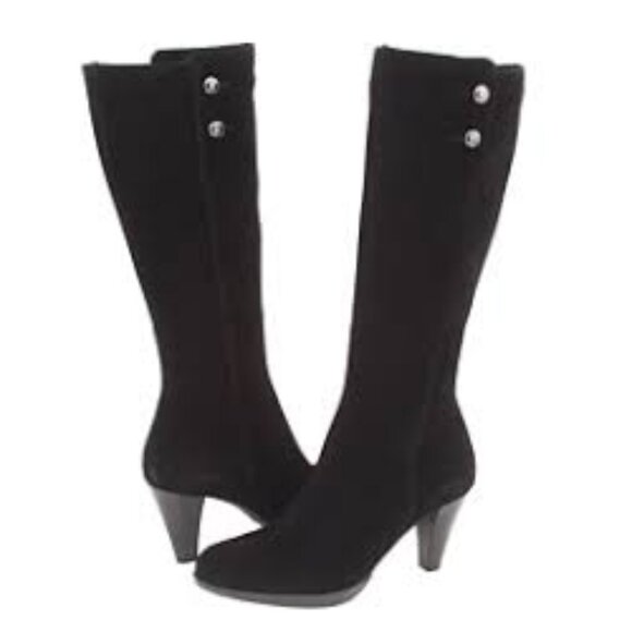 La CANADIENNE Shoes - La Canadienne 'Mazy' Waterproof Boot in Black Italian Suede Women's Size 8
